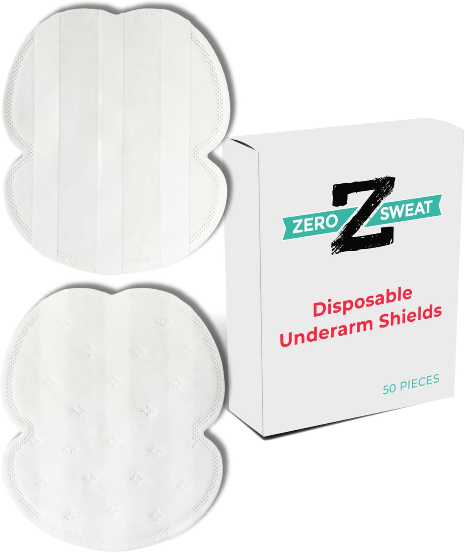 ZeroSweat Underarm Sweat Pads | Block Sweat w/Natural Disposable Absorbent Pads