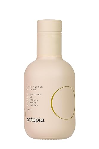 Ootopia Aceite de oliva virgen extra griego, mezcla de aceite orgánico de Koroneiki y manaki prensado en frío, hecha de aceitunas 100% puras de