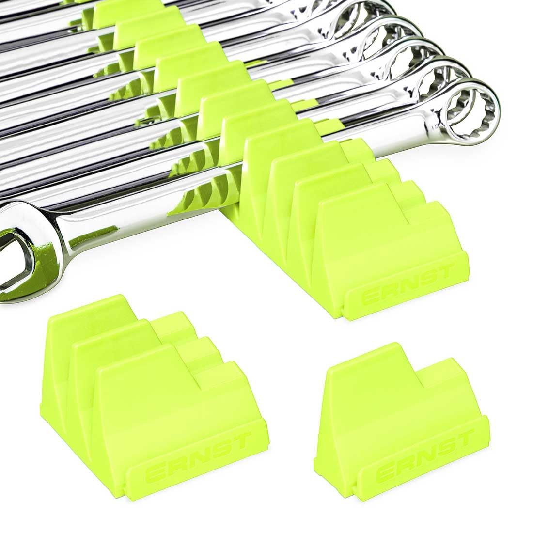 Ernst Manufacturing Wrench Pro - Modular Wrench Organizer for 40 Wrenches (Hi-Viz) - Made in The USA