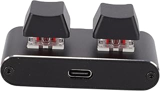 2 Key Gaming Keyboard, USB Mini Mechanical Keyboard, Programmable Macro, Red Switch, Aluminium Alloy