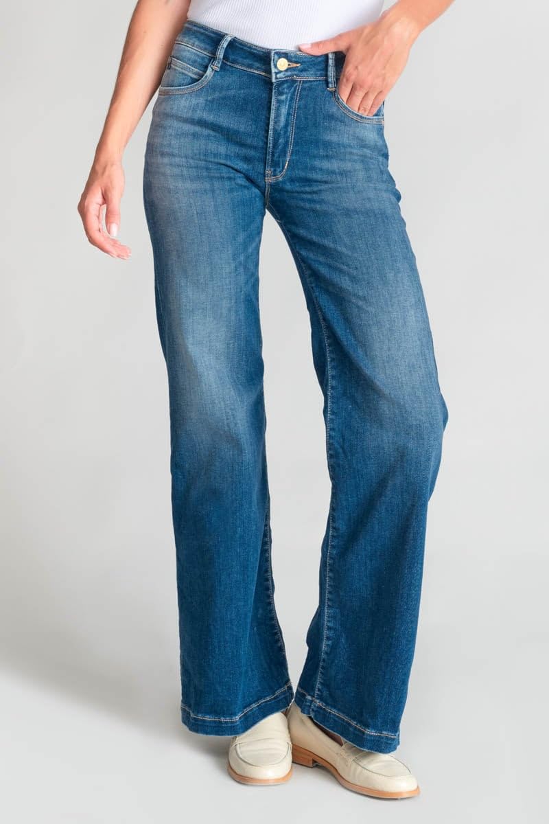 Le Temps des Cerises Jeans Pulp Flare Barcy Bleu Moyen Push up