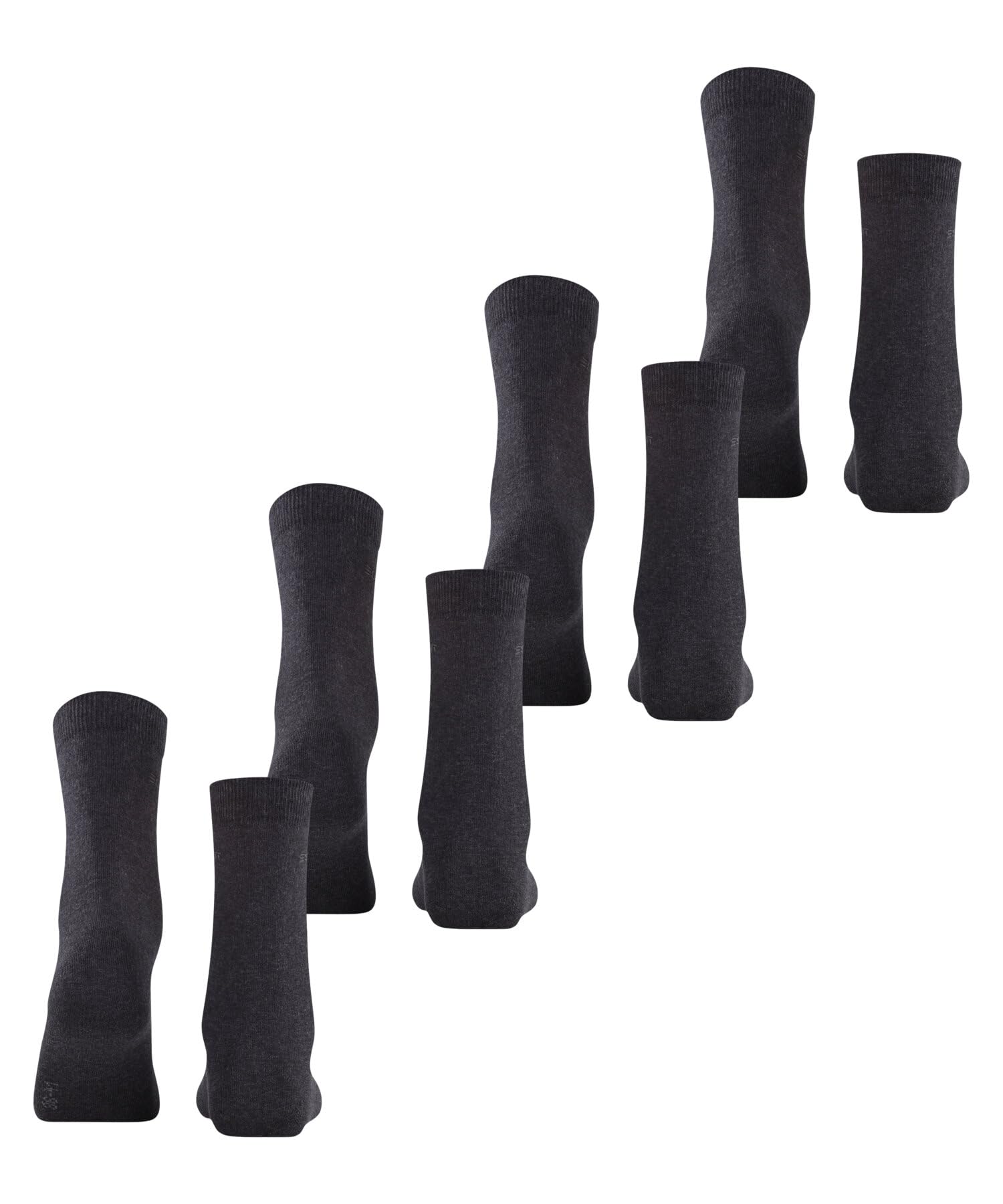 ESPRIT Kobiety Skarpety Solid W So bawełna jednokolorowe multipak, Szary Anthracite Melange 3080, 36-41