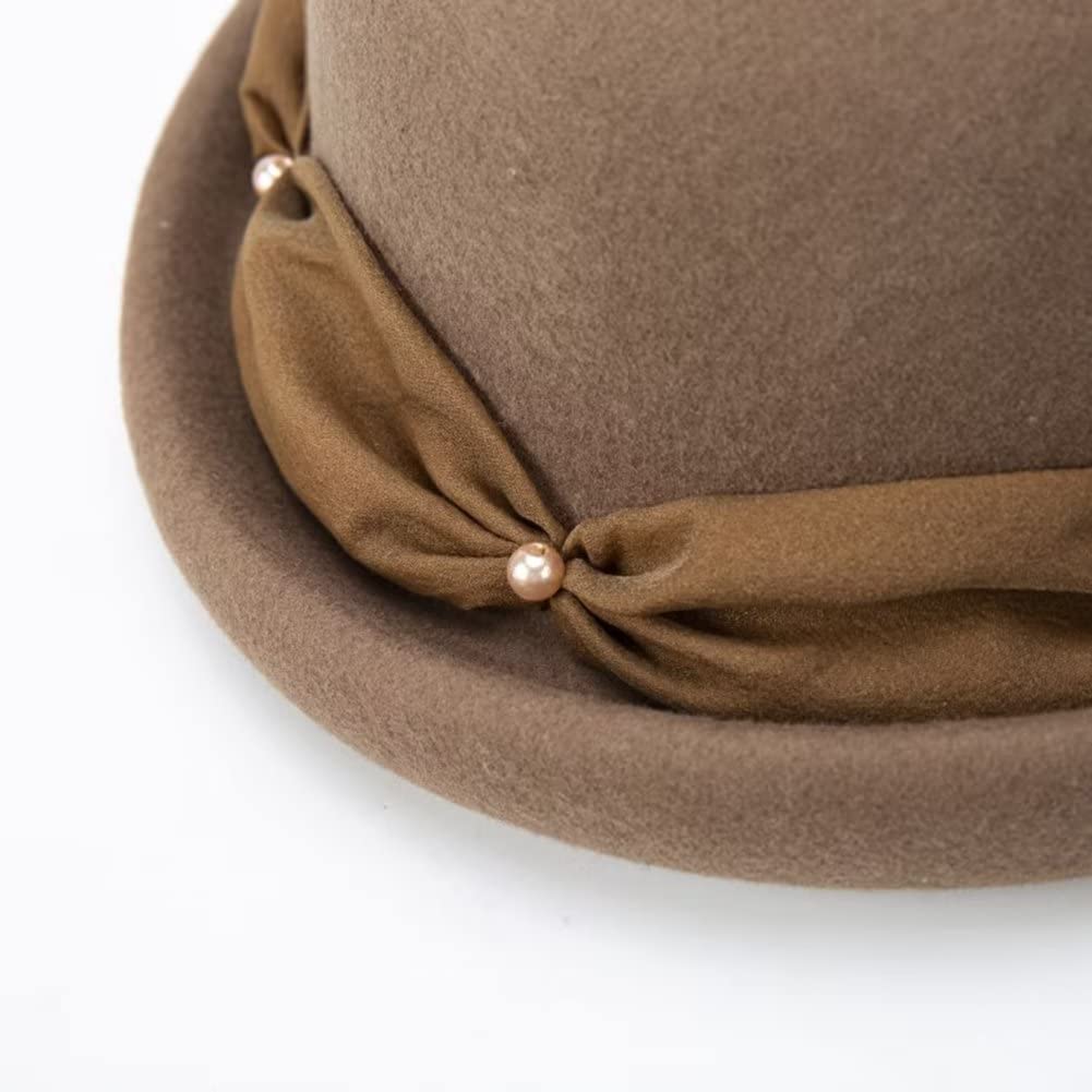 Cappelli da Donna Cappello in Lana Cappello da Festa Cappello in Feltro Elegante Cappello da Chiesa Fedora