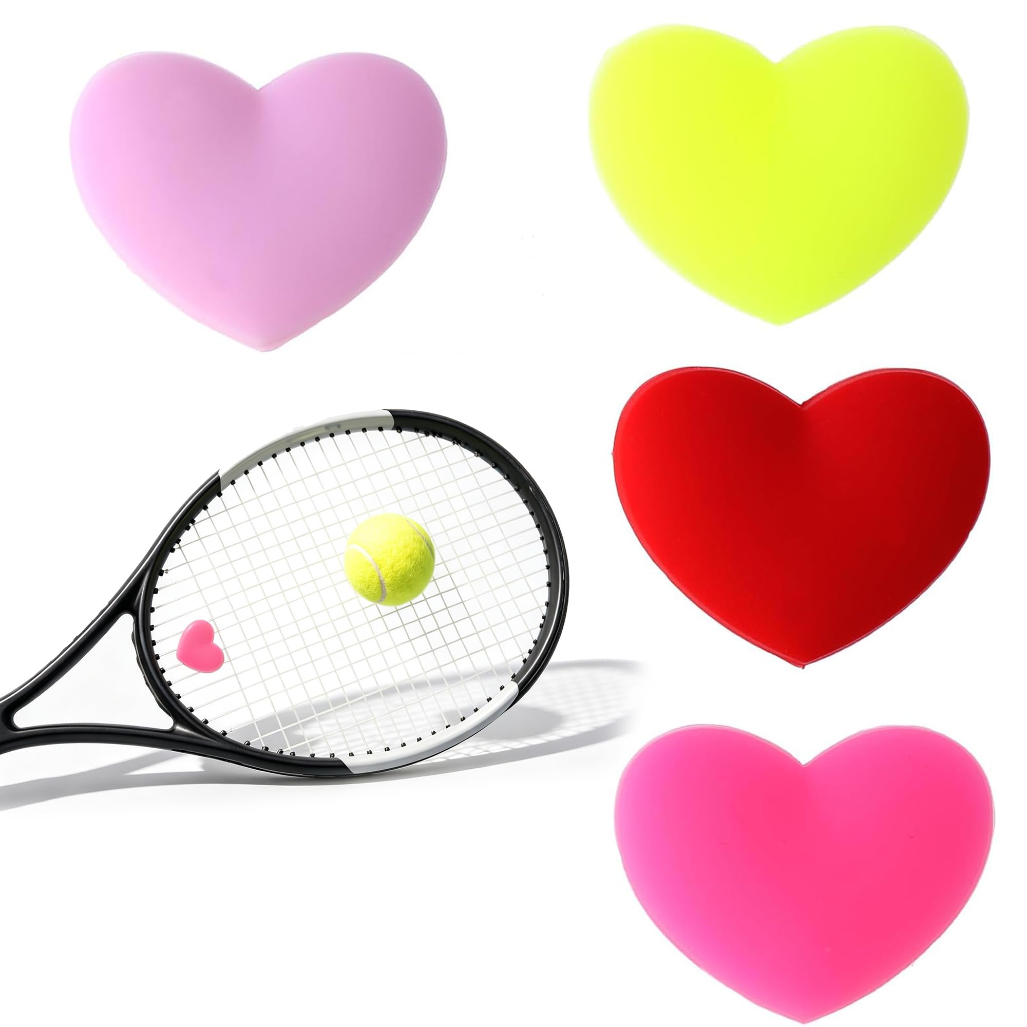LEOUEANR 4 Pack Tennis Vibration, Silicone Damper Shock Absorber