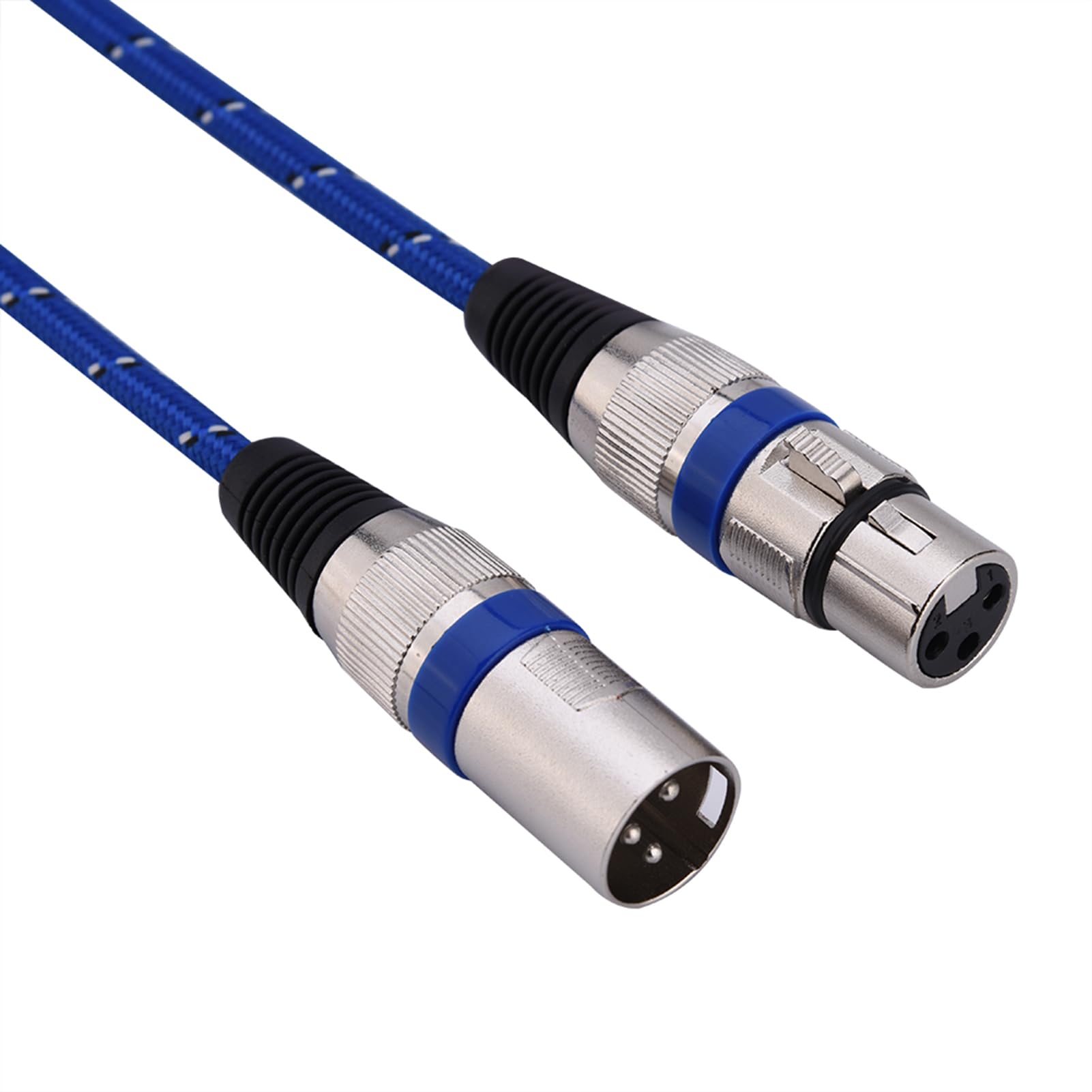 BONKZEBU XLR Microphone Cable 3.5mm Audio Extension for Studio Recording Balanced 1M-20M (1m / 3.28ft), Blue - Image 4
