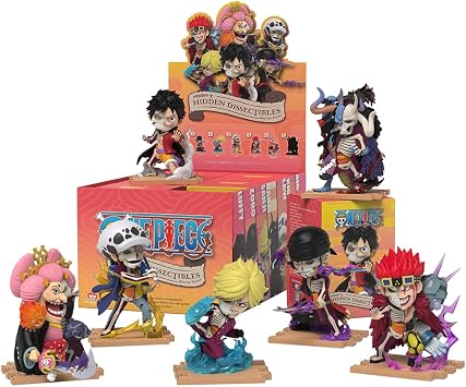 Mighty Jaxx Freenys Hidden Dissectibles One Piece Series 7 Wano Arc Edition | Sealed Tray of 6 - Contains No Duplicates | Blind Box Collectible Figurines