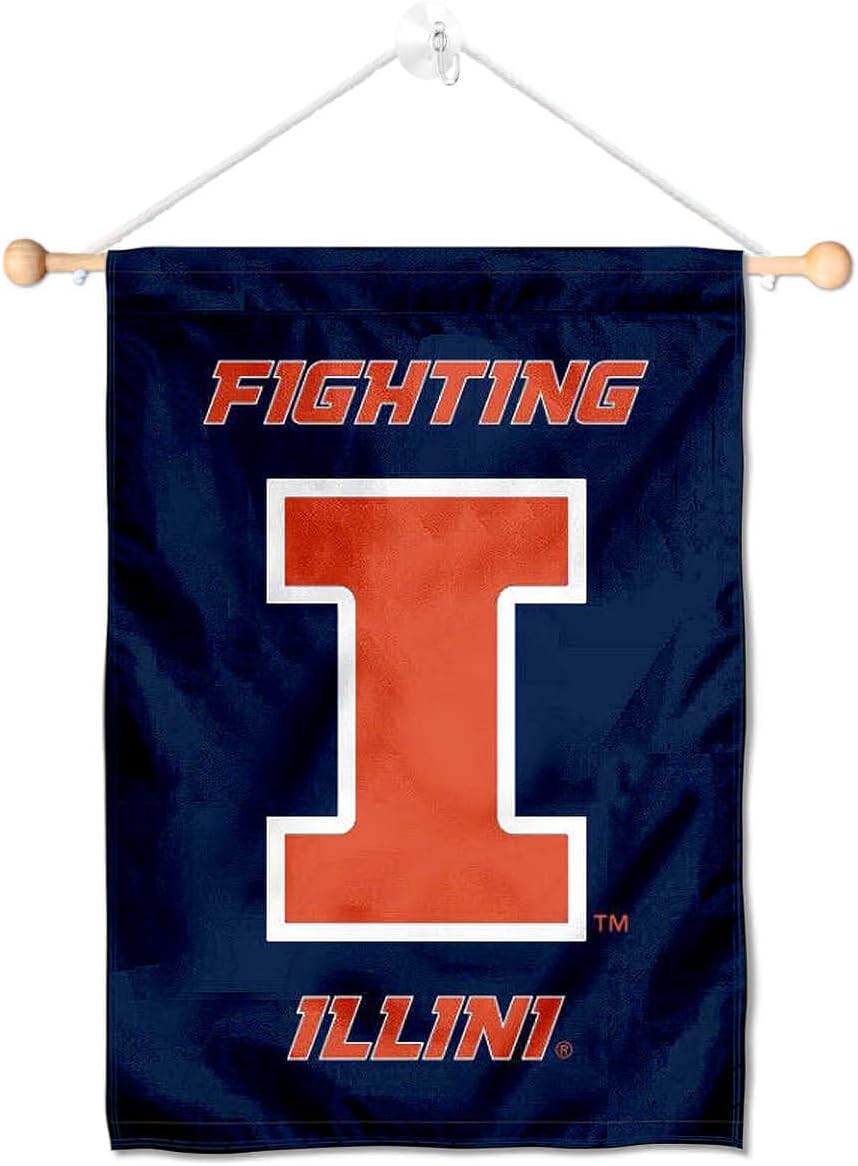 Illinois Fighting Illini Banner for Windows Doors and Walls
