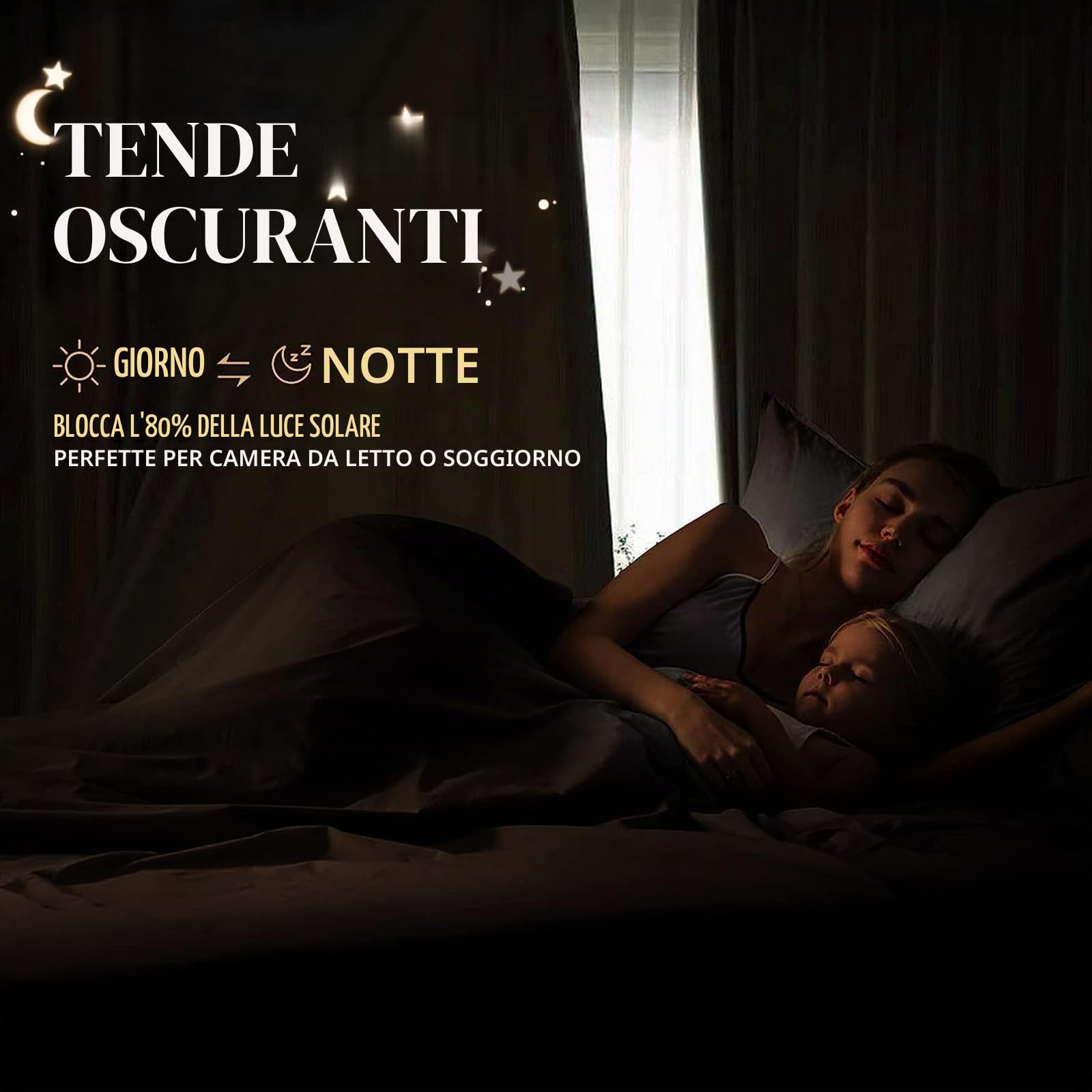 Ystyle Tende Oscuranti per Interni 2 Pezzi, 140x300 CM, Termiche Isolanti, Anti-Rumore, con Anelli, Tenda Moderna Per Camera da Letto e Soggiorno, Beige
