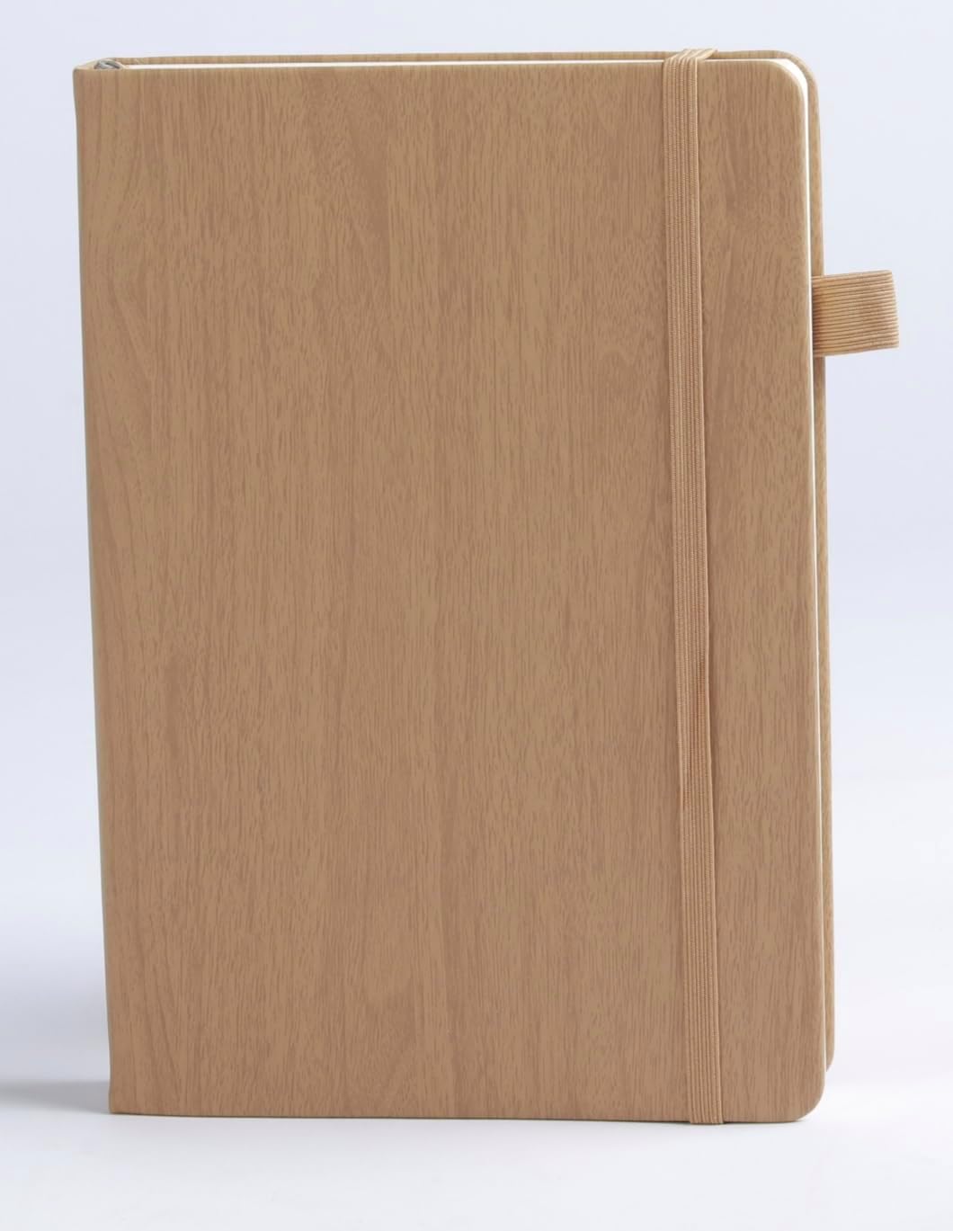 Thick Bullet Notebook with 366 Numbered Pages, A5 Dotted Notebook for Writing with 100GSM Dot Grid Paper, Hardcover Leather Notebooks for Women Men School Note Taking Office Work Diary, 5.7"x8.3",Wood