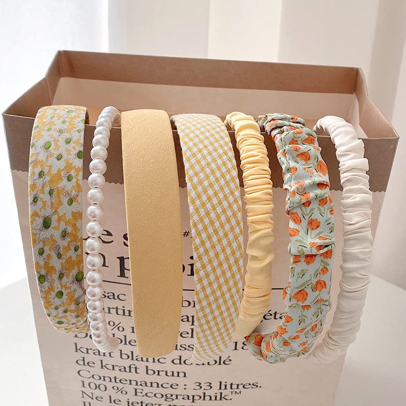 Miniatura 2 de Diademas de moda para mujeres y niñas, juego de diademas para mujer, diademas de perlas antideslizantes, accesorios para el cabello para mujeres y