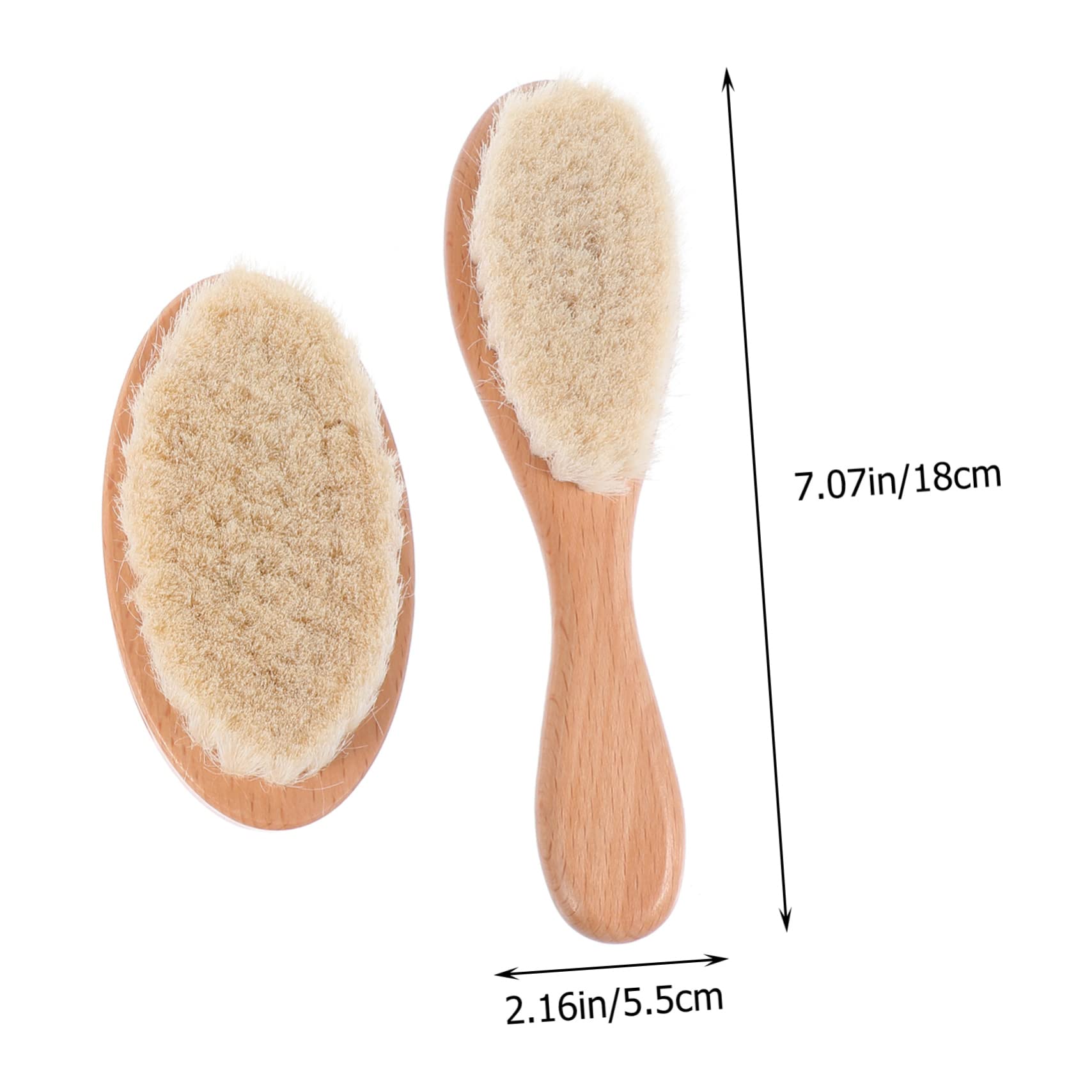 VANZACK 2Pcs Hair Cutting Cleaning Brush Lightweight Salon Duster for Shredded Hair Removal Long Handle Brush Brush Essential Hair Salon Supplies Light Yellow