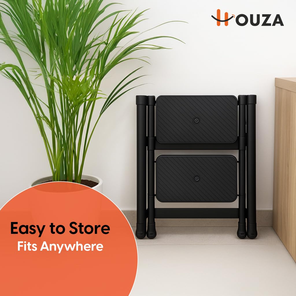 HOUZA Steel Ladder - 2 Step Foldable Ladder -6