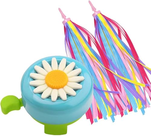 SEALEN - Campana para bicicleta y soplador de bicicleta campana para bicicleta con borla acanalada para manillar de bicicleta accesorios para