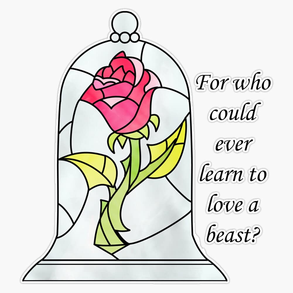 Amazon.com - EB Store Beauty And The Beast Quote Vinyl Waterproof ...
