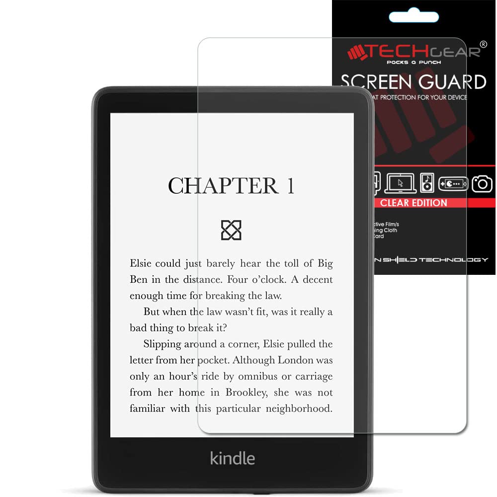 TECHGEAR Pellicola protettiva per Amazon Kindle Paperwhite 5 / Paperwhite Signature / Paperwhite Kids 6,8" (2021/11a generazione)