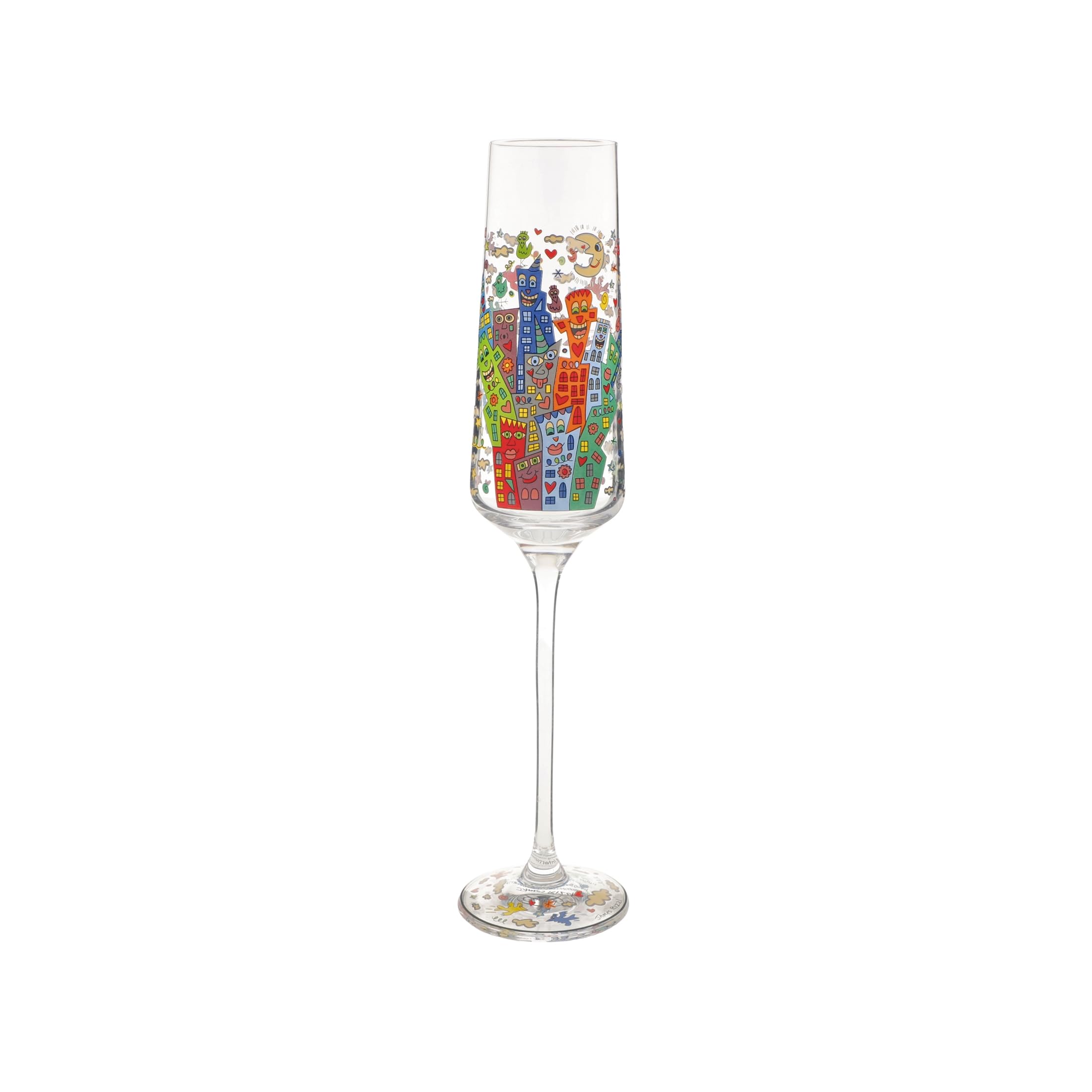 Goebel Rizzi My NYC Night Pop Art Champagne Glass