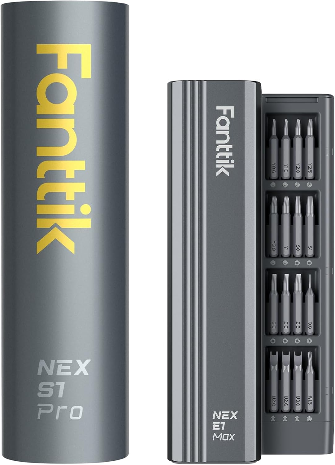 Fanttik E1 Max Destornillador eléctrico de precisión (hexagonal de 5/32'“) y destornillador eléctrico inalámbrico S1 Pro (hexagonal de 1/4”')