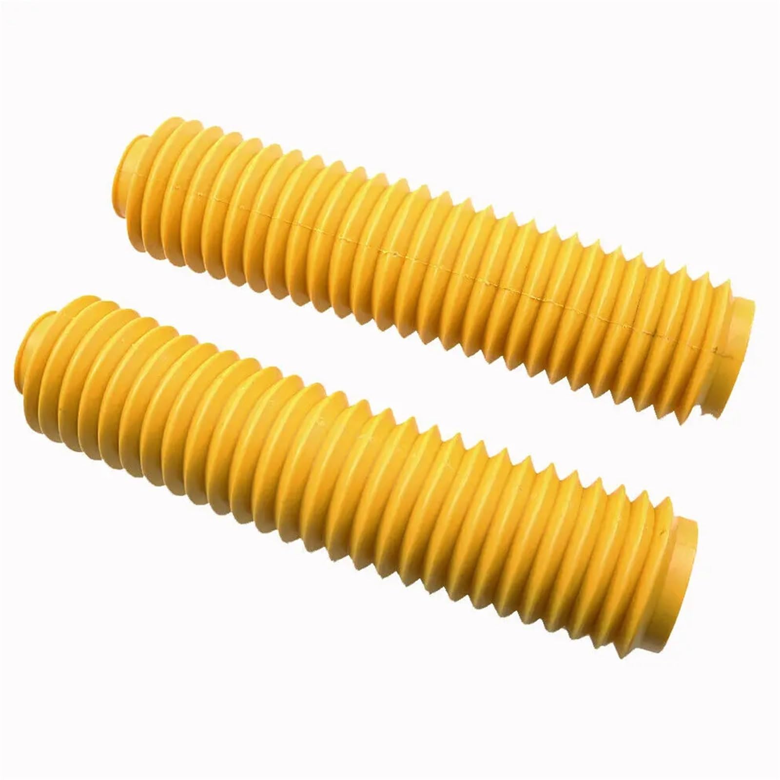 HGCXBYAP Soufflet de Fourche Moto 40 mm, Housse Anti-poussière Universelle en Caoutchouc Jaune pour Moto Tout-Terrain