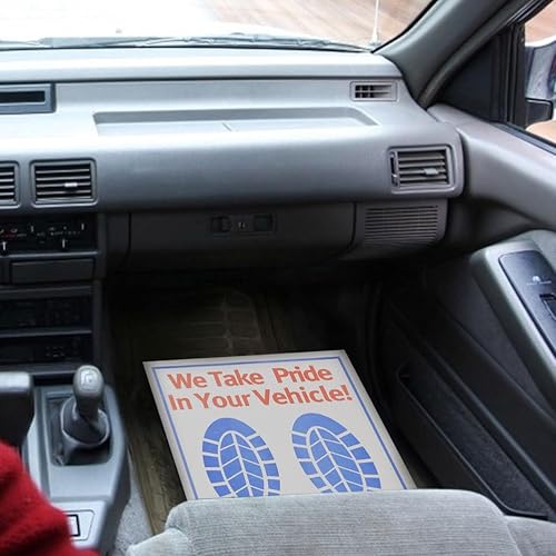 Miniatura 5 de 80 hojas de papel para pies, alfombrillas desechables de papel desechables para vehículos, suministros de servicio automotriz, alfombrillas de papel