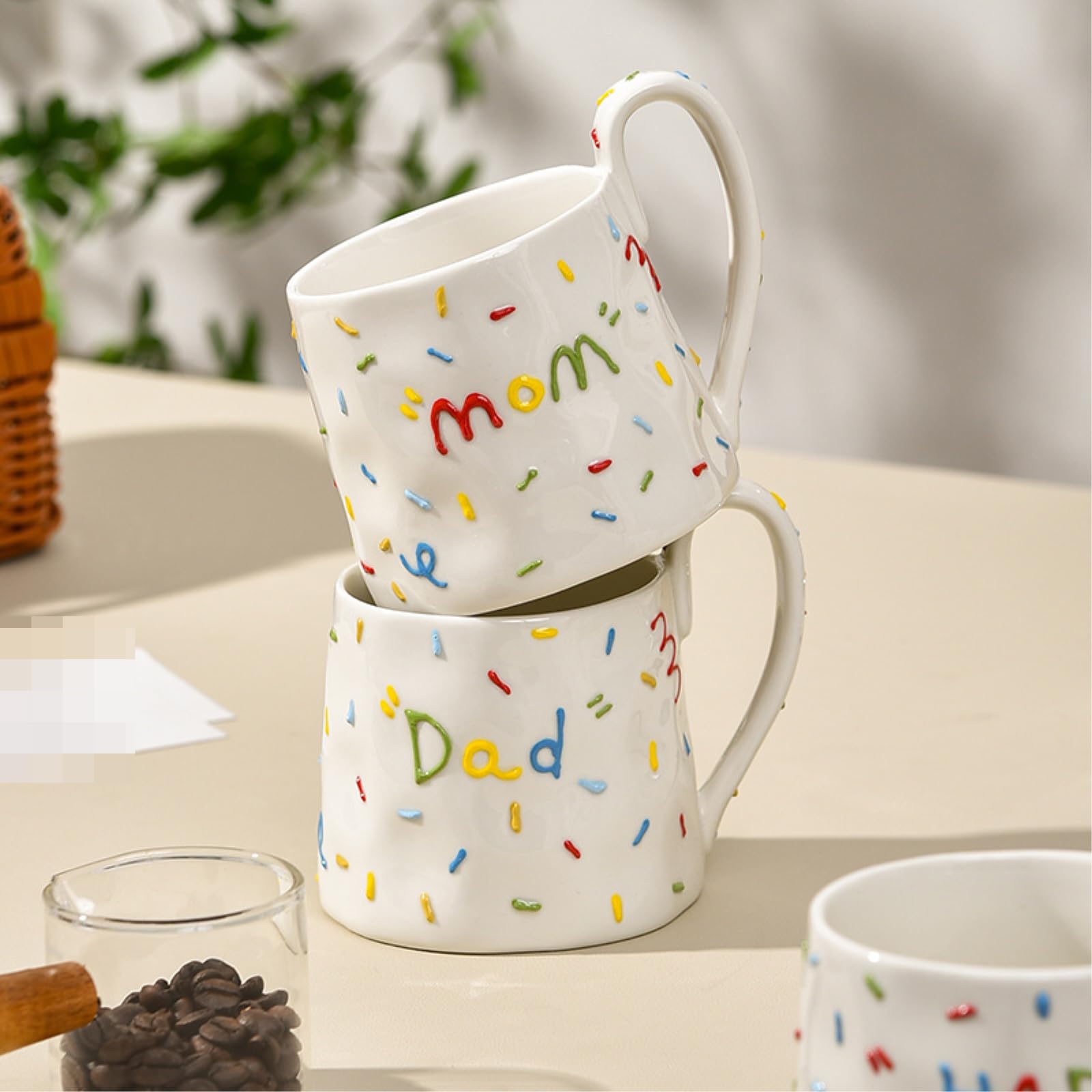 388 ml - 368.5 g igła cukrowa ceramiczny kubek śniadaniowy domowy kubek na mleko - Happy Birthday -388 ml