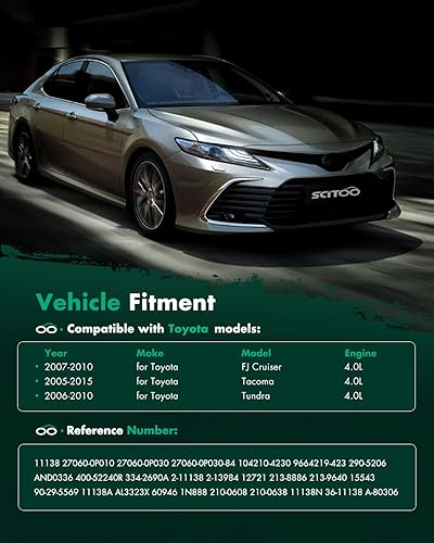 Miniatura 6 de SCITOO Reemplazo del alternador para Toyota para FJ Cruiser 2007-2010, para Toyota para Tacoma 2005-2015, para Toyota para Tundra 2006-2010 11138