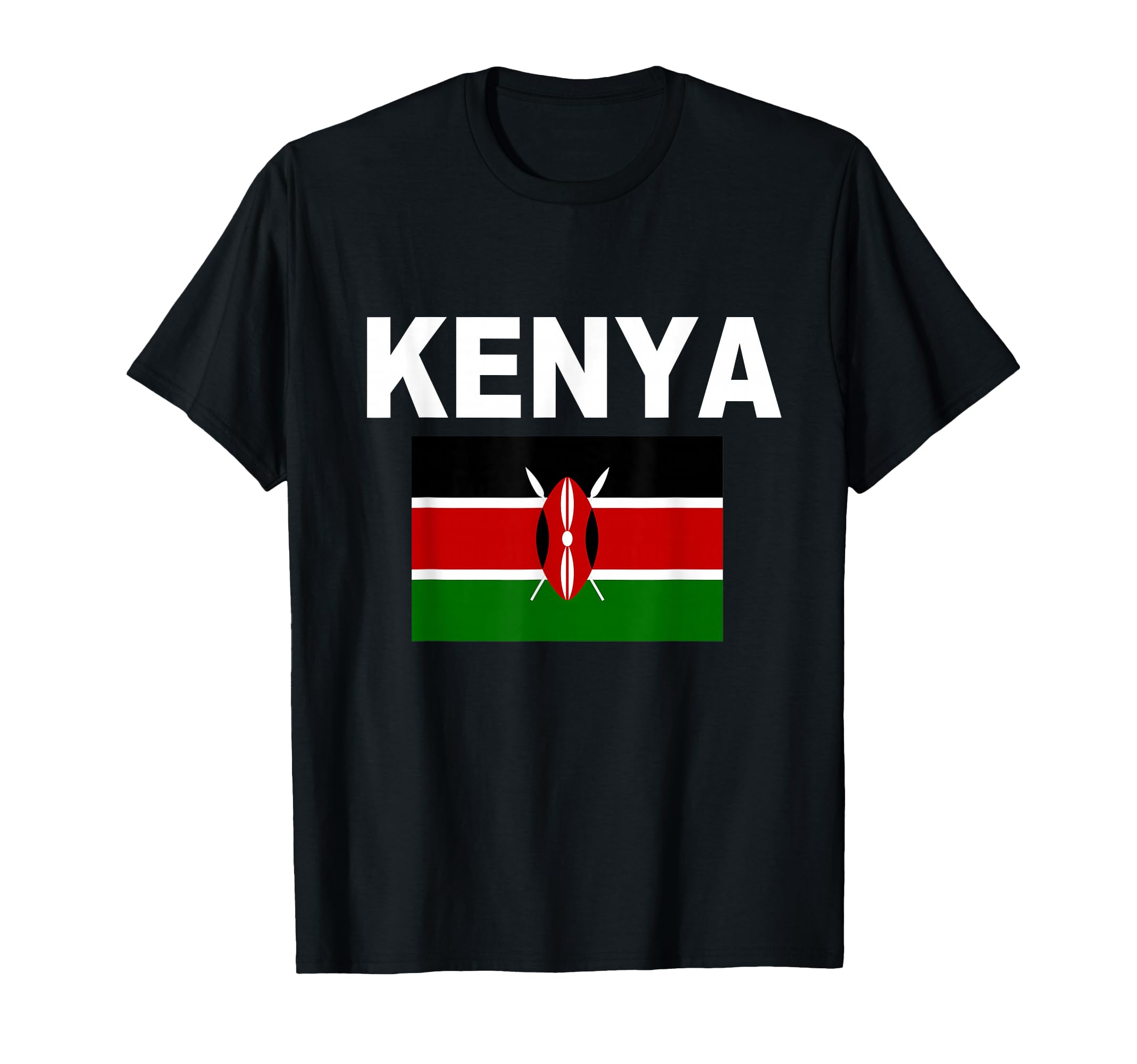 Kenyan Flag Cool Men Women Pride Kenya T-Shirt