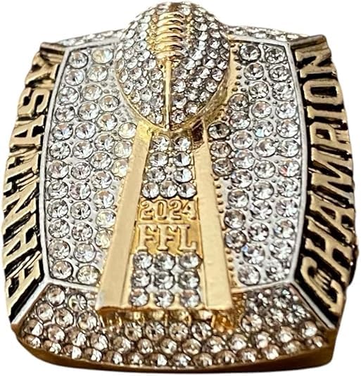 Legacy Rings One fantasy football championship ring and 3 cases