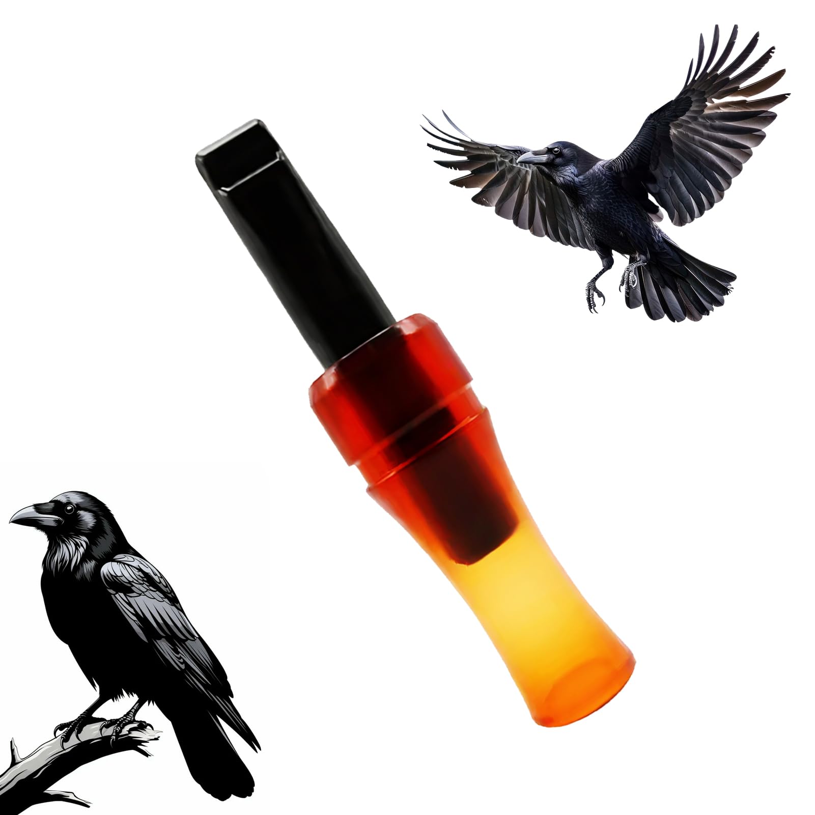 Crow Call,Crow Caller to Attract Crows,Raven Portable Crow Luring Whistle, Decoy