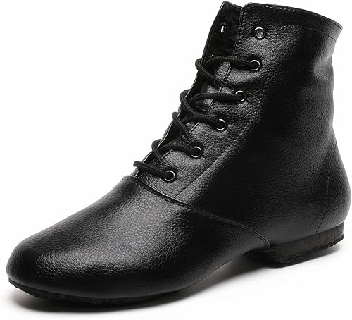 Zapatos de toque negro con cordones Oxford Dance para mujeres, niñas y adultos