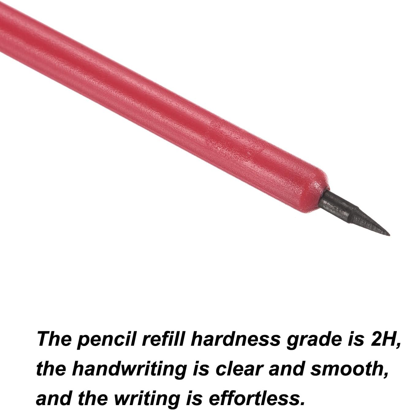 PATIKIL Golf Scoring Pencils with Eraser, 30 Pack Rectangle Clip Plastic 2H Marker Pens for Sport Games Meeting, Red