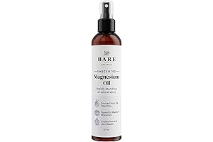 Bare Botanics 8oz Topical Magnesium Spray - Ease Your Body and Soul