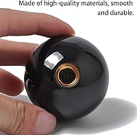 Vista 4 de AUCELI Pomo de palanca de cambios para automóvil, engranaje manual No.8 tipo bola de billar, perilla de palanca de cambios de coche, perilla