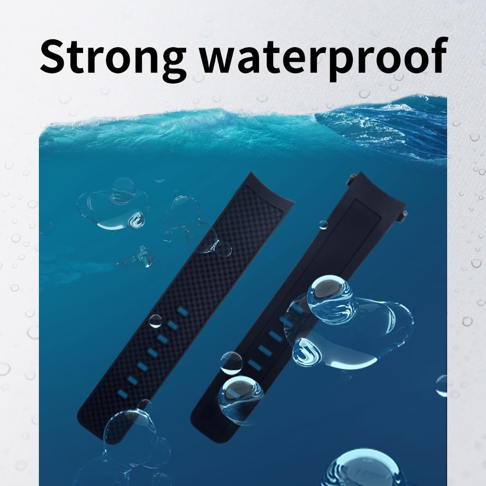 pour la Famille Strap Family Fluoro Watch Bands Curbed End 22 mm Release Match Band Origin China