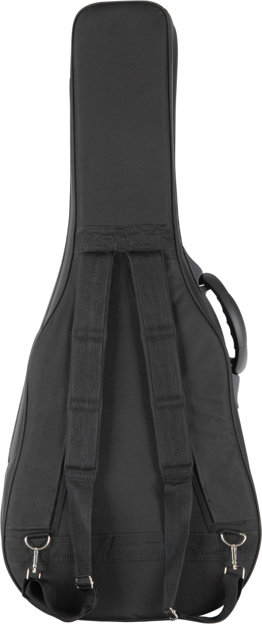 Rocktile WGSC-4122BK Housse Souple épaisse et rembourrée pour Guitare Western, Support Manche réglable, 3 Grandes Poches extérieures, Harnais Sac à Dos, Couleur Noire.