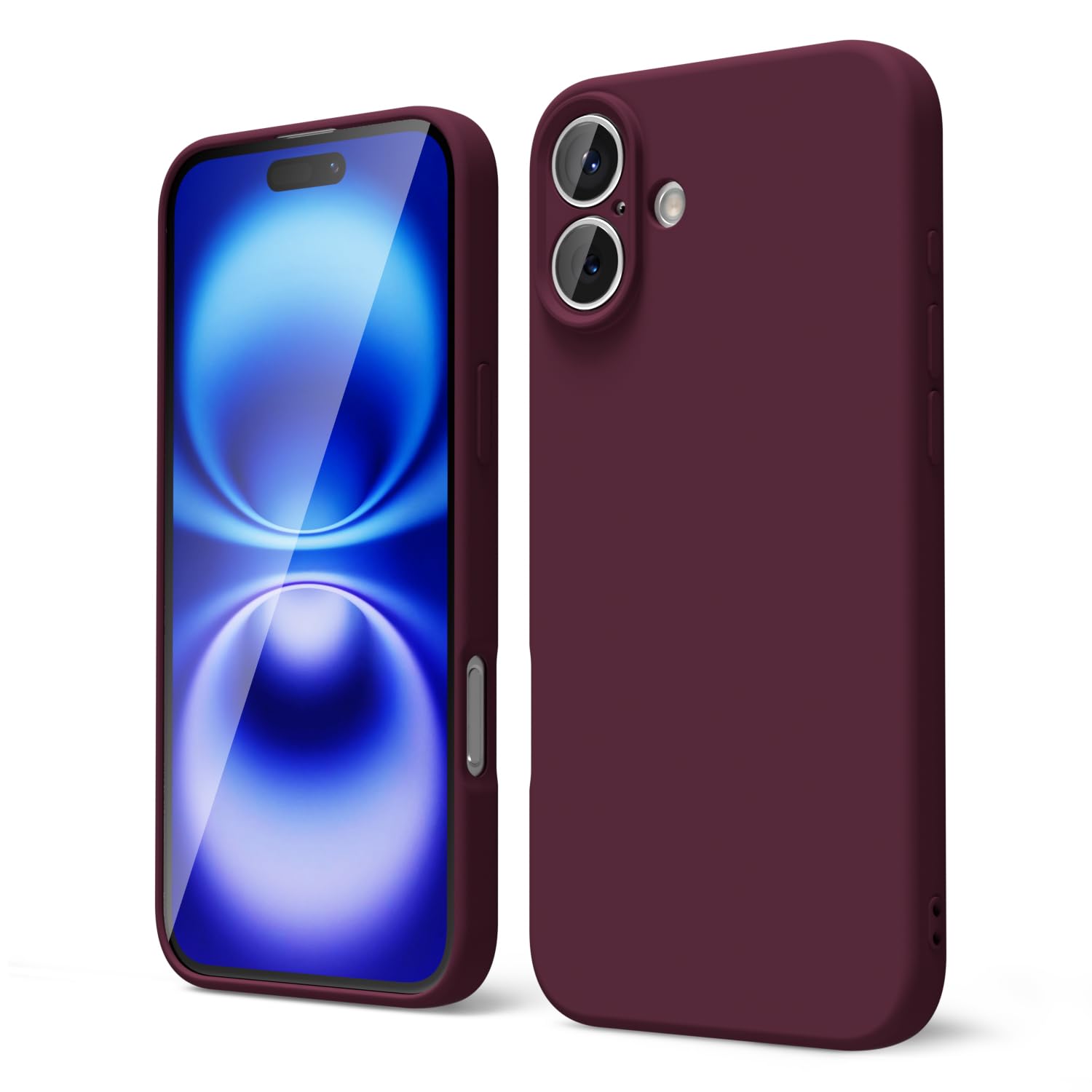 oakxco for iPhone 16 Pro Max Case Liquid Silicone, Soft Rubber Gel Elegant Aesthetic Basic Simple Cover, Cute Thin Slim TPU Matte Solid Color Plain Smooth Case for Women Girl, Light Pink — view 1341