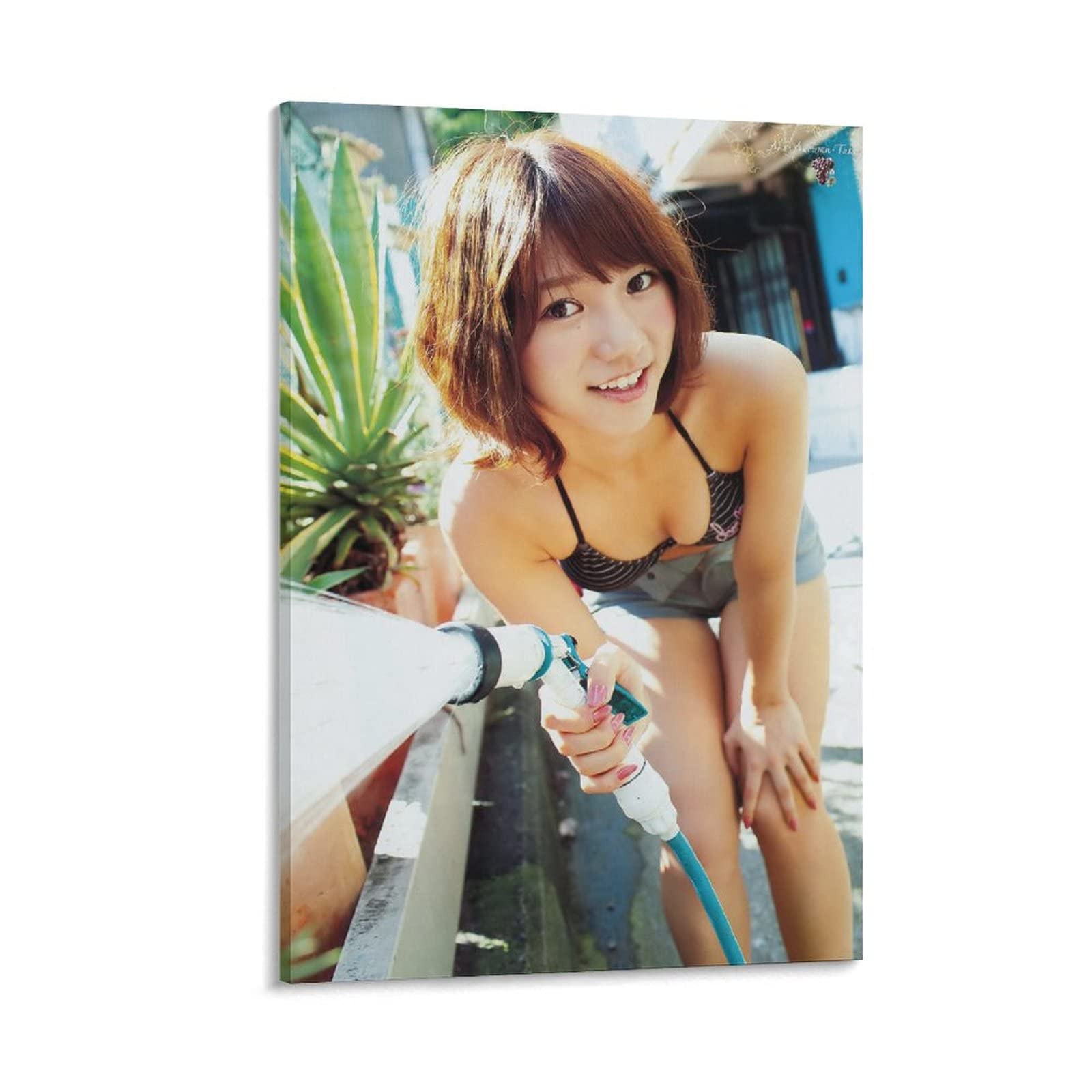 AKB　下着 Amazon.co.jp: AKB48高城亜樹下着セクシー写真絵画ポスター バスルーム ベッドルーム リビング装飾 キャンバス ウォールアート  プリント 油彩画 壁の絵12x18inch(30x45cm)