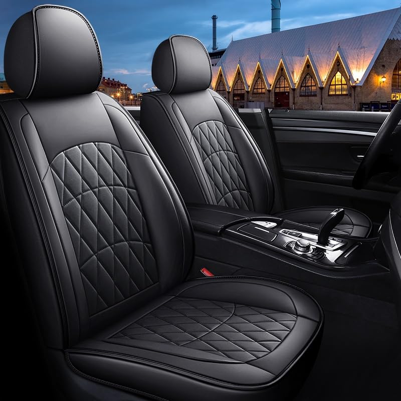 Housse de siege voiture en cuir PU noir pour VW Beetle Jetta et Atlas