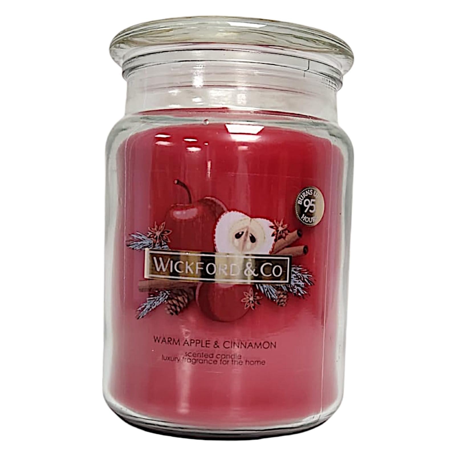 Wickford & Co Scented Candle Collection 5 Different Luxury Fragrances with 95 Hour Burn Time18 Oz Glass Jar with Lid (One Size