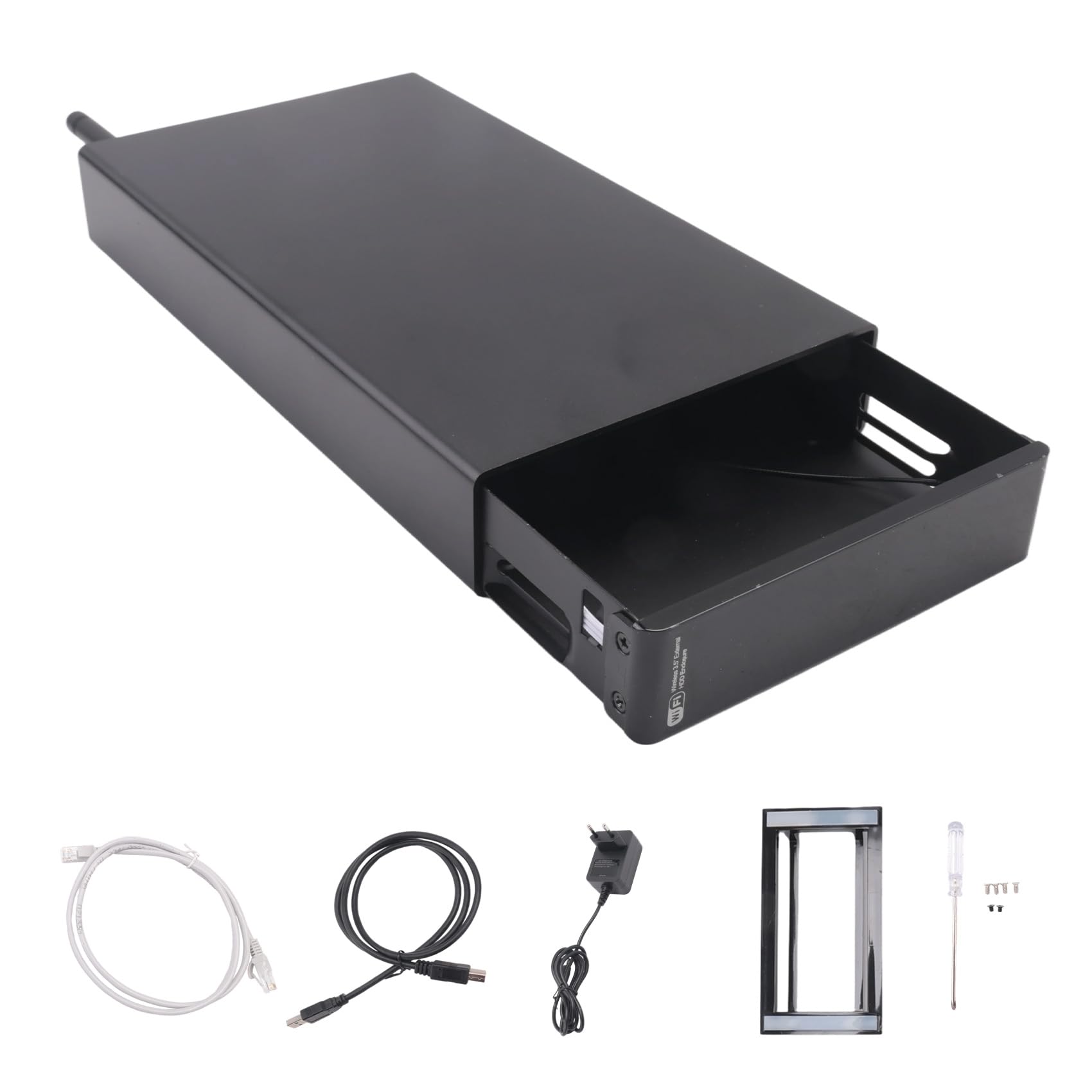 Boîtier Portable pour Disque Dur SSD 3,5 Pouces USB 3.0 RJ45 Ethernet NAS Serveur de Streaming Réseau Stockage pour Boîtier Prise UE