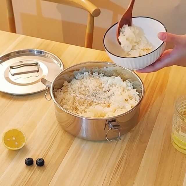 Molde Para Flan De Acero Inoxidable - Con Tapa Y Asa, Capacidad 1.58 Cuartos, Ideal Para Baño María, También Para Quiche O Lasaña