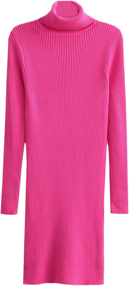 Bciopll 2022 Women Hotpink Sweater Dress Turtleneck Long Sleeve Ladies Short Knit Dress, Hotpink, Small : Amazon.ca: Clothing, Shoes & Accessories Bciopll 2022 Women Hotpink Sweater Dress Turtleneck Long Sleeve Ladies Short Knit Dress, Hotpink, Small : Amazon.ca: Clothing, Shoes & Accessories