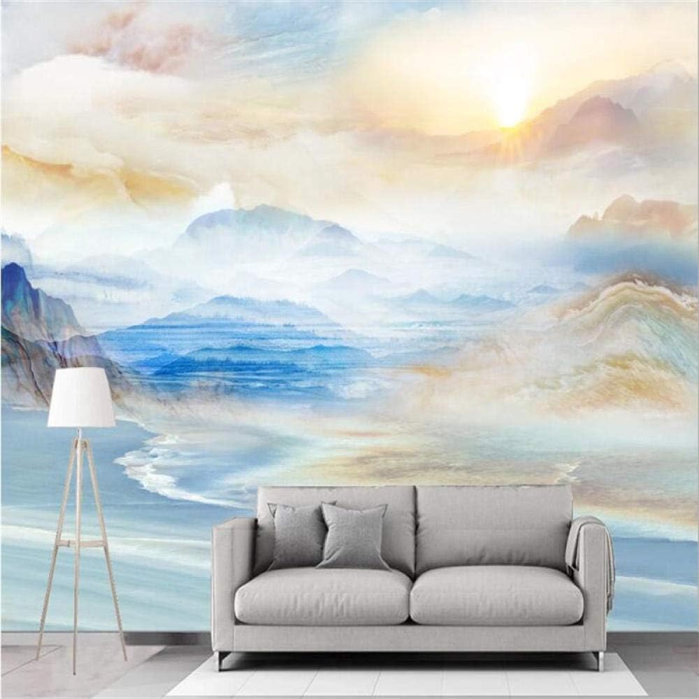 Papier Peint 3D Paysage Alpin pour Salon et Chambre | Fresque Murale en Tissu Intissé