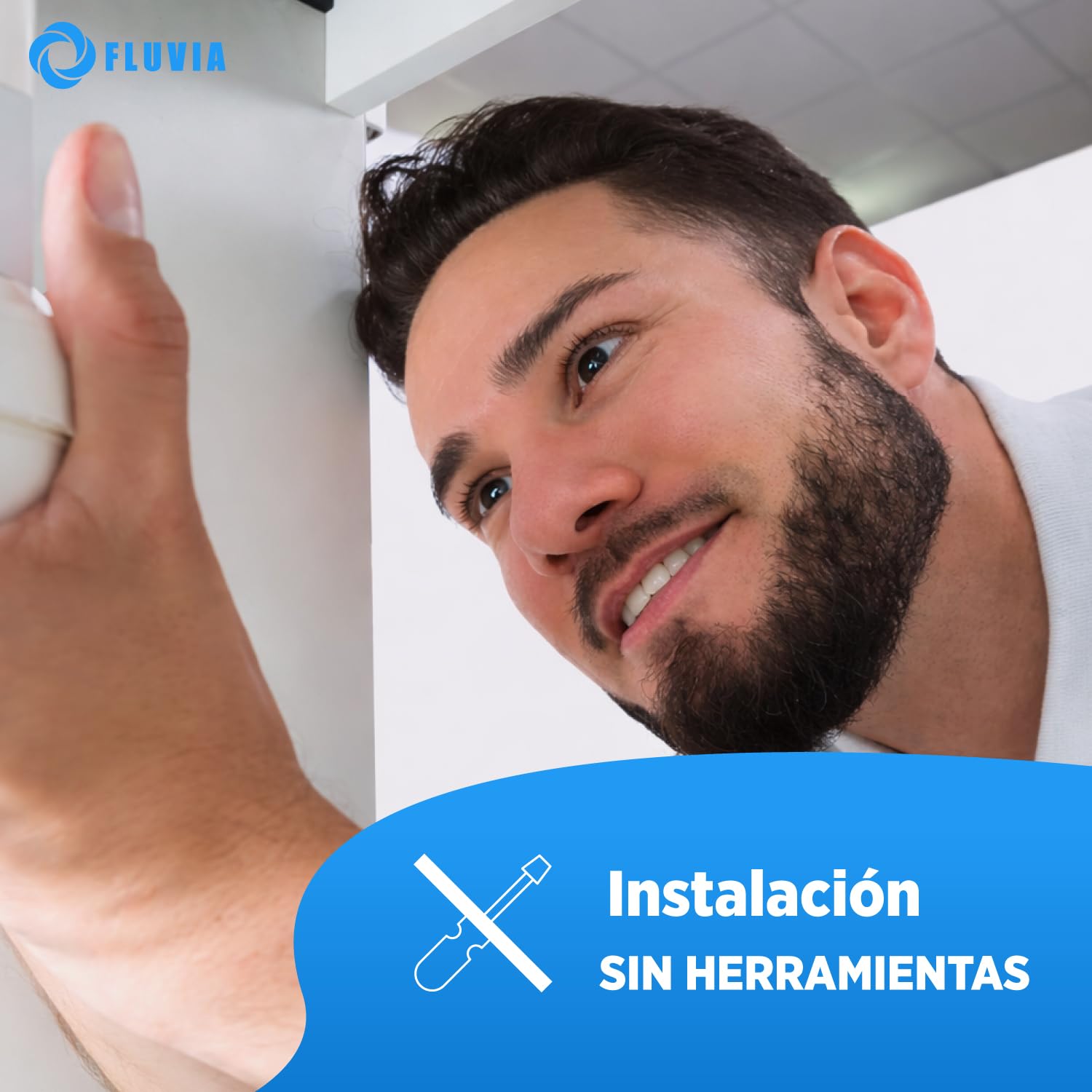 Sifón Doble Curvo para Fregadero 2 senos, Desagüe de Cocina, PVC Blanco, Sistema de Drenaje con Conexión Múltiple — view 6