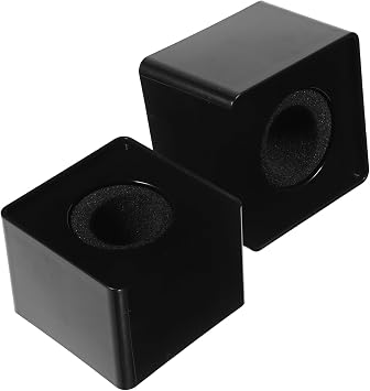 Black ABS Microphone Flag 2 Pack for Interview and Broadcast Use