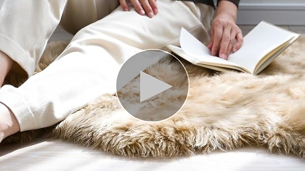 新品　ムートンラグ　大　アイボリー 楽天市場】ムートン ラグ 1匹物 ファー ラグマット カーペット