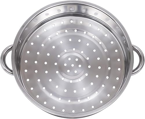 Miniatura 8 de Vaporizador de alimentos multiusos de 5 niveles de acero inoxidable con tapa, olla para cocinar verduras y cocinar al vapor de 11.0 in11 pulgadas,