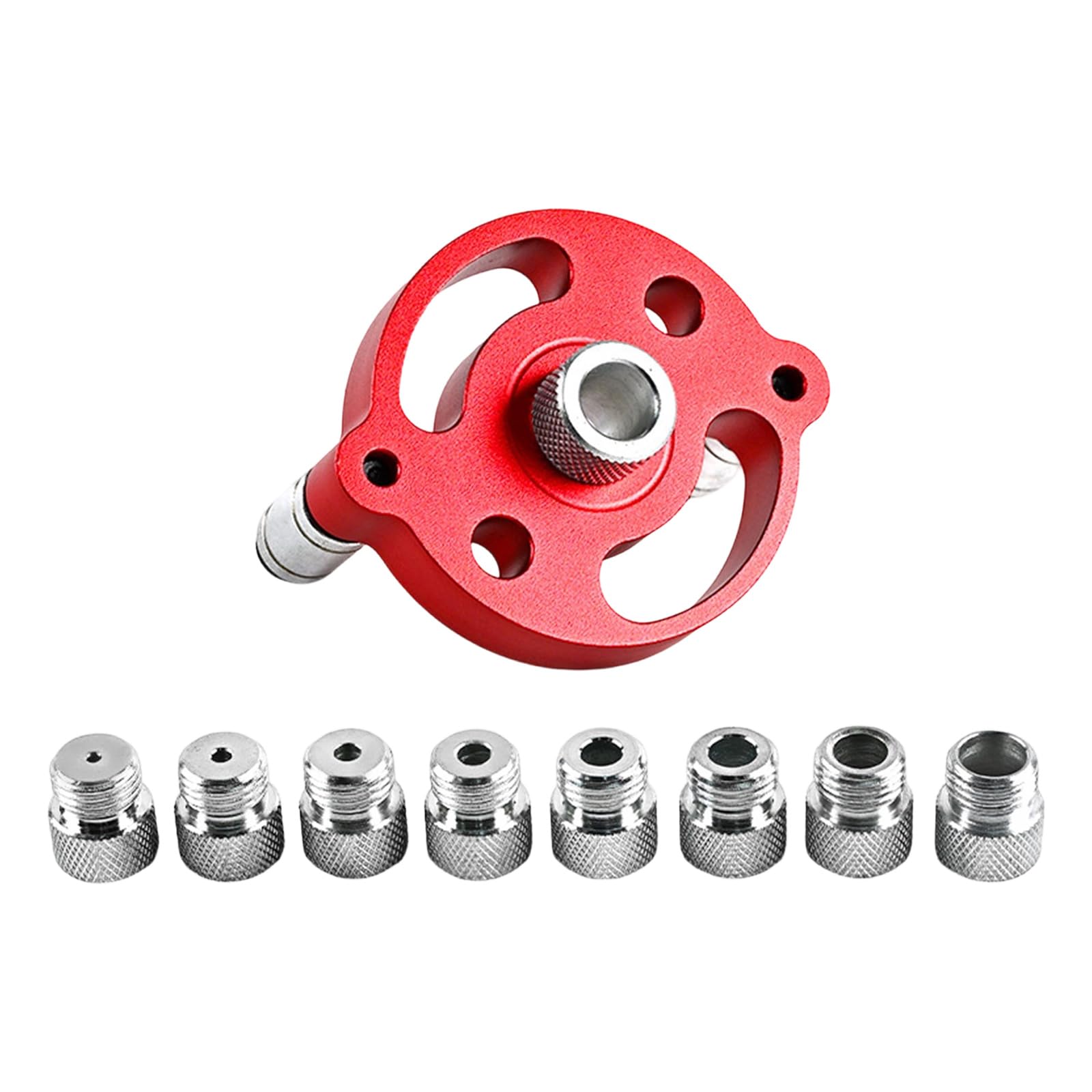 Handheld Drill Guide for Straight Hole Wood Panel Hole Puncher Locator Centering Doweling Jig Center Dowel Jig Woodworking Drill Guide