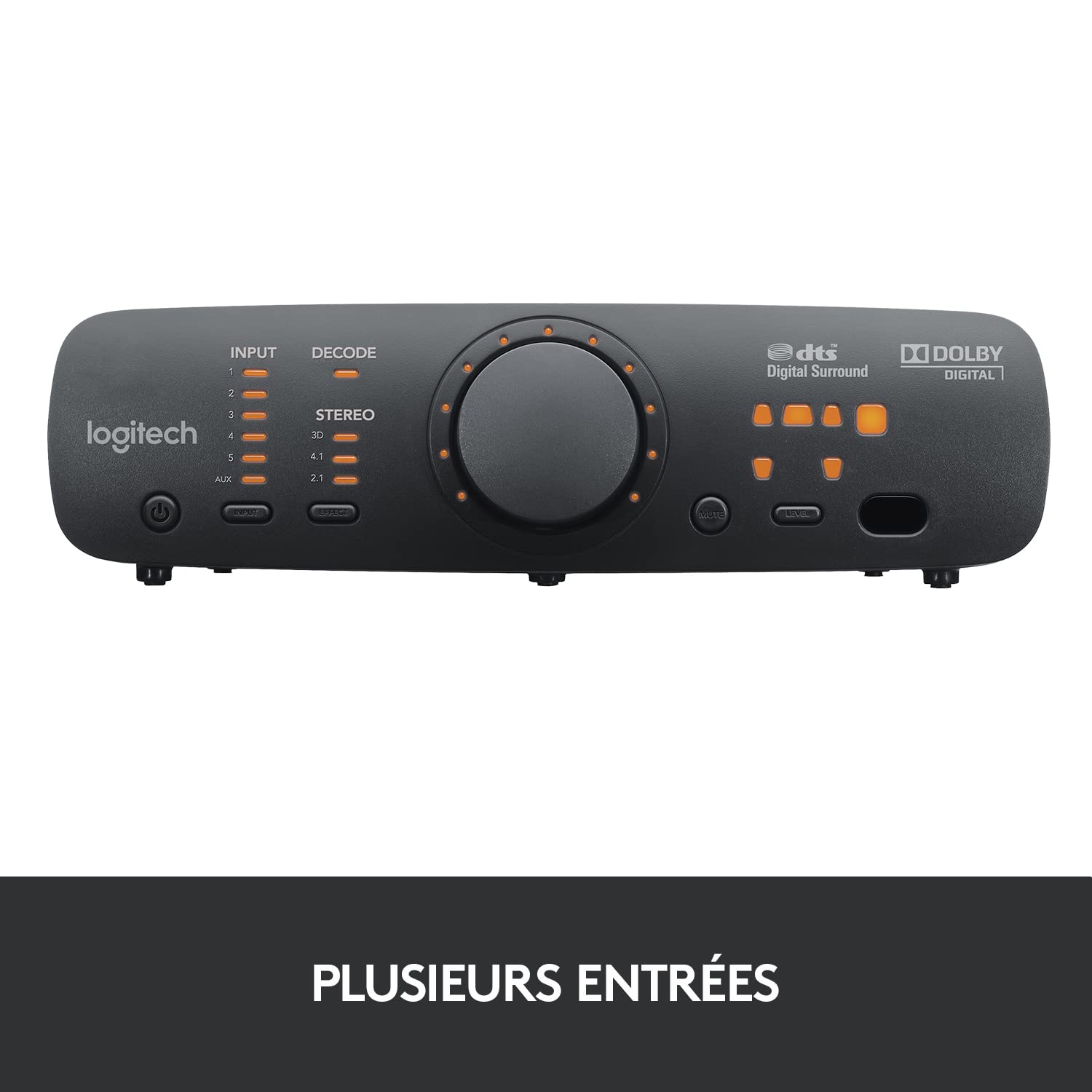 Logitech Z906 Système Haut Parleur PC Son Surround Home Cinéma 5.1, Certifié THX, Dolby & DTS, 1000 Watts, Télécommande