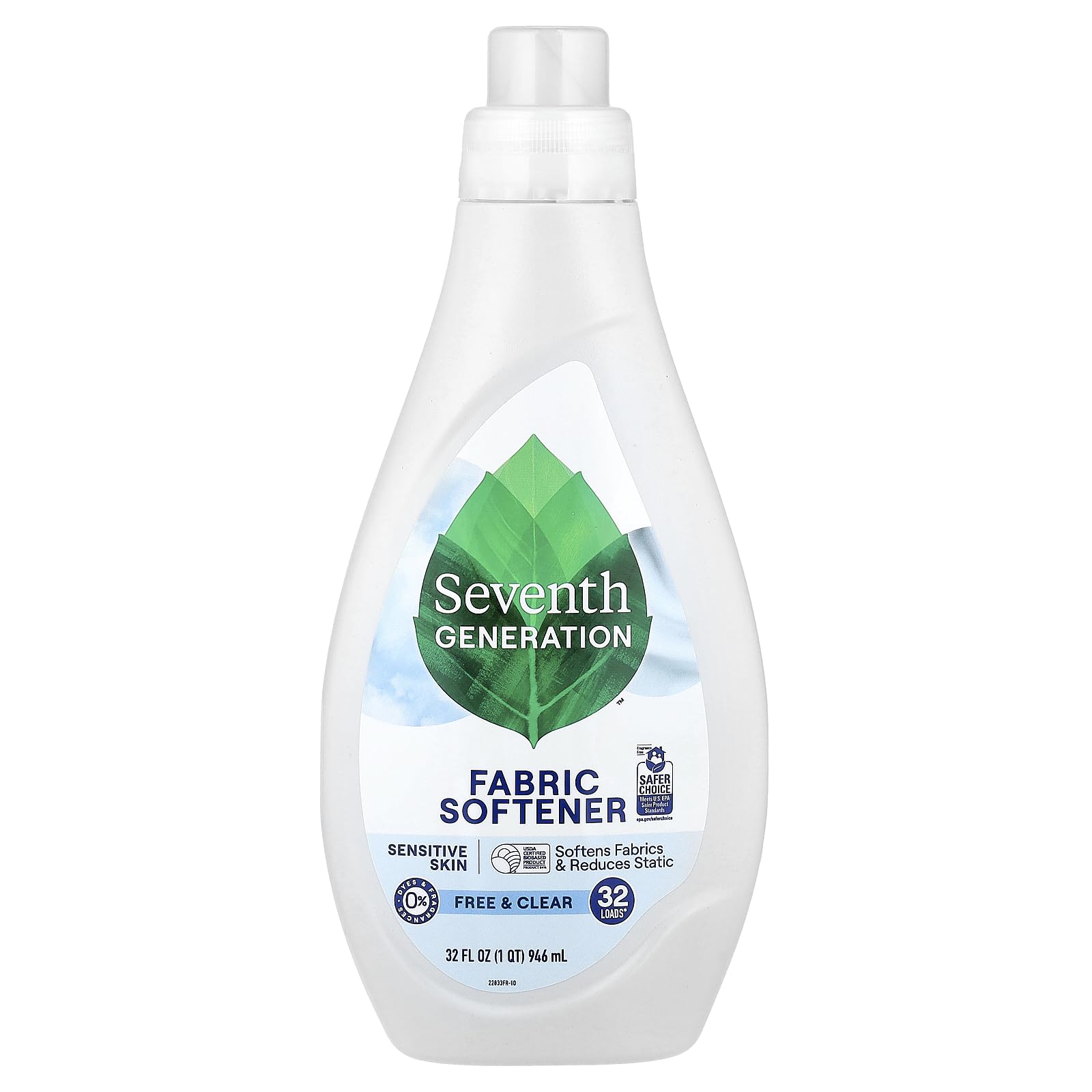 Séptima generación Suavizante, 32 onza líquida, pack de 2, embalaje puede variar, 2