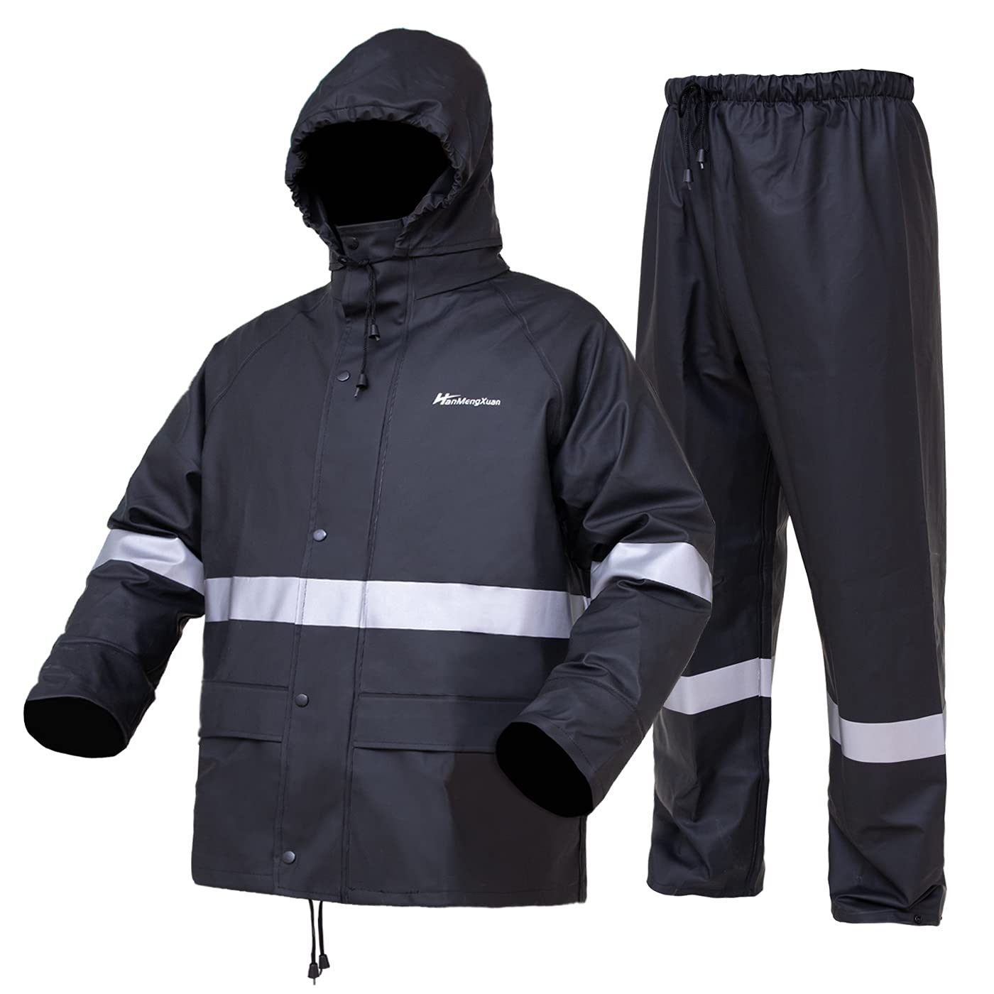 Buy Rain suit, Safety Rain Set High Visibility Reflective Heavy Duty